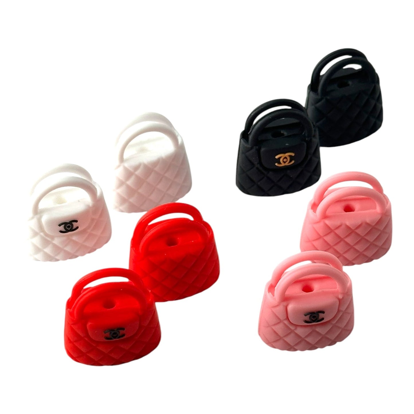 3D CC Purse Focal Beads (Sold per set of 4)