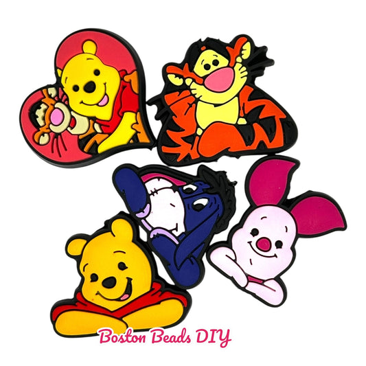 Winnie the Pooh and Friends Focal Beads (Sold per set of 5)