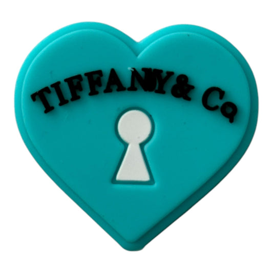 Tiff Heart Lock Focal Beads (Sold per set of 5)