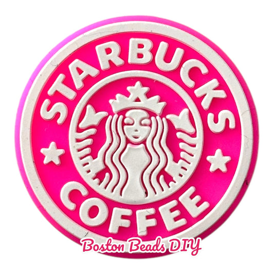 Drink Starbucks Pink Focal Beads (Sold per set of 5)