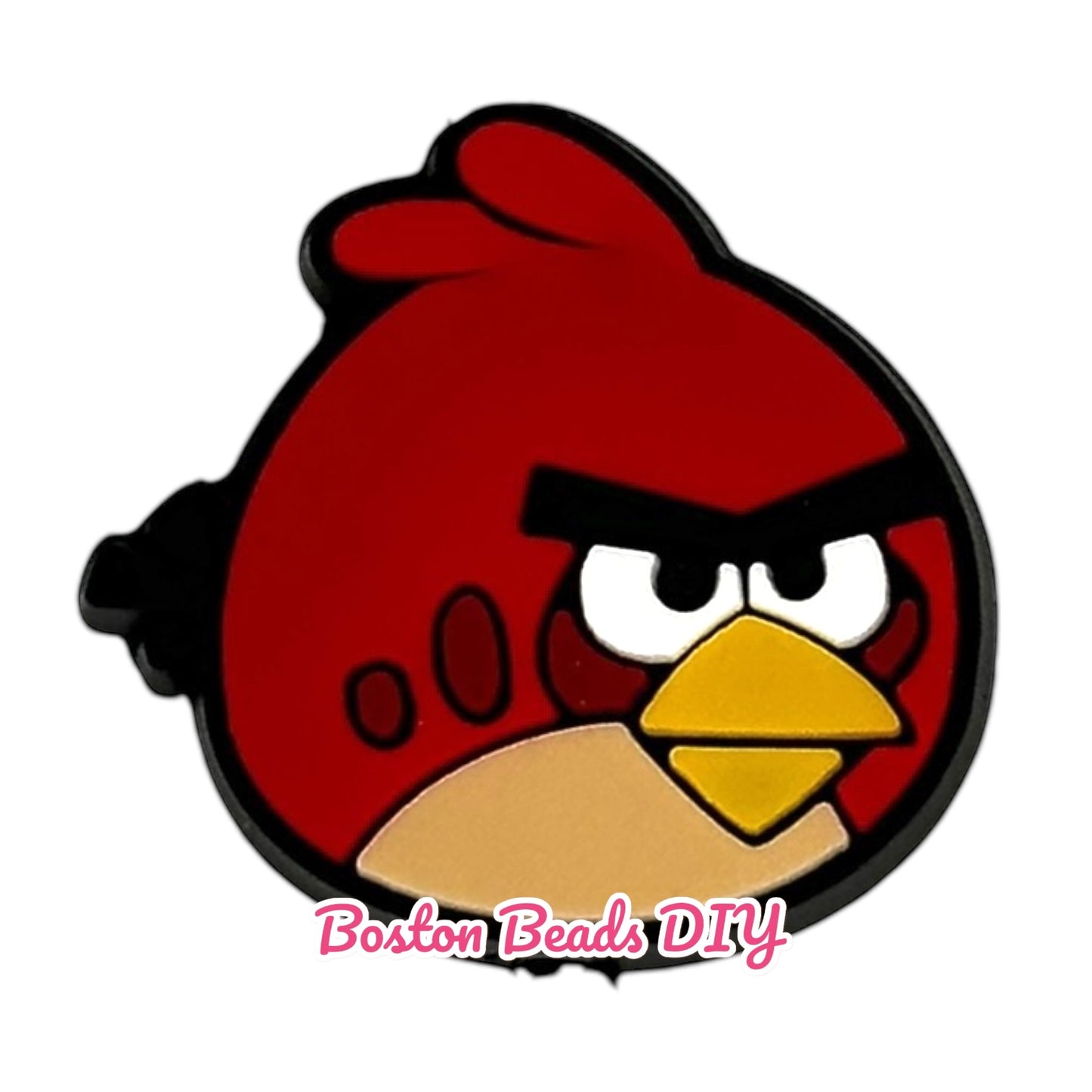 Red Angry Birds Focal Beads (Sold per set of 5)