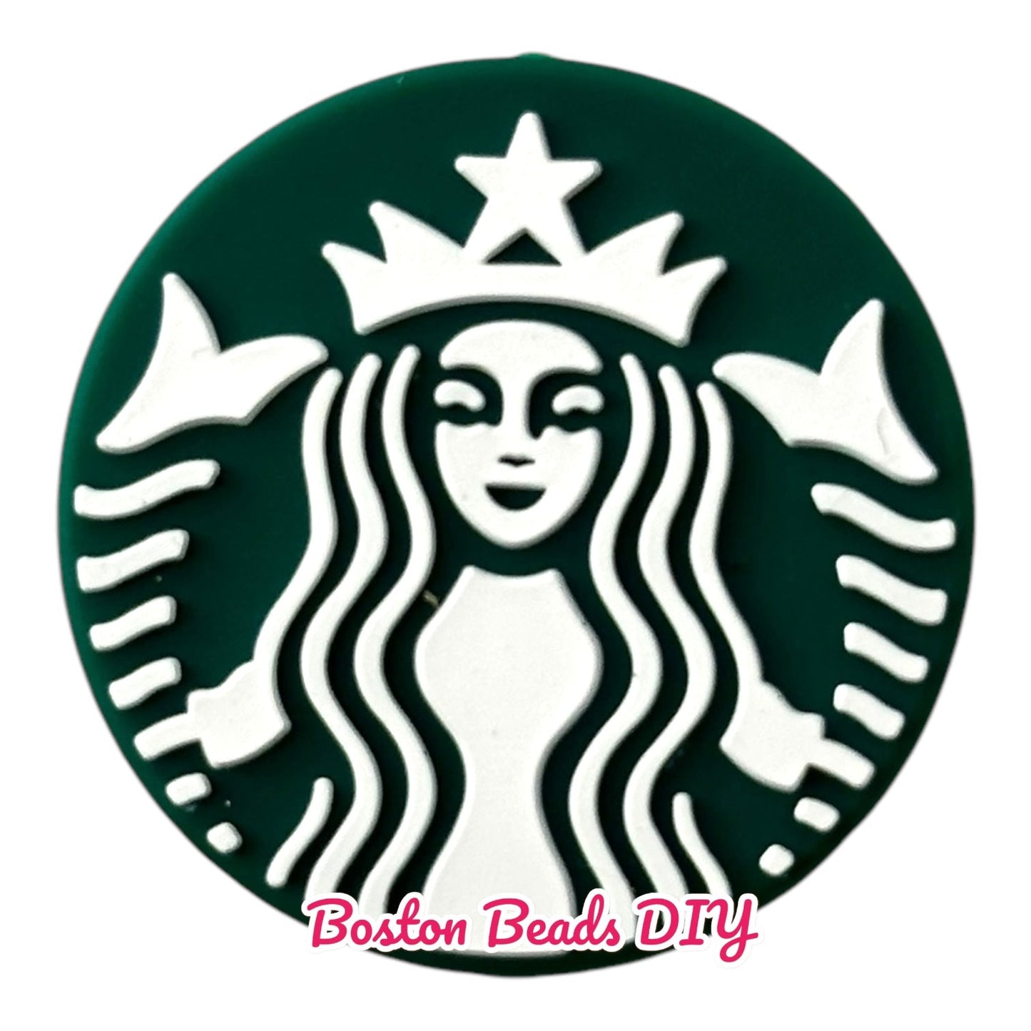 Drink Starbucks Green b Focal Beads (Sold per set of 5)