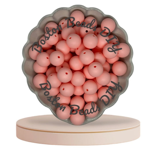 Candy Pink/Round Silicone Beads 12mm|15mm/Vibrant/Durable/ Beads for Crafts/Pen Making/Wristlet/Keychains