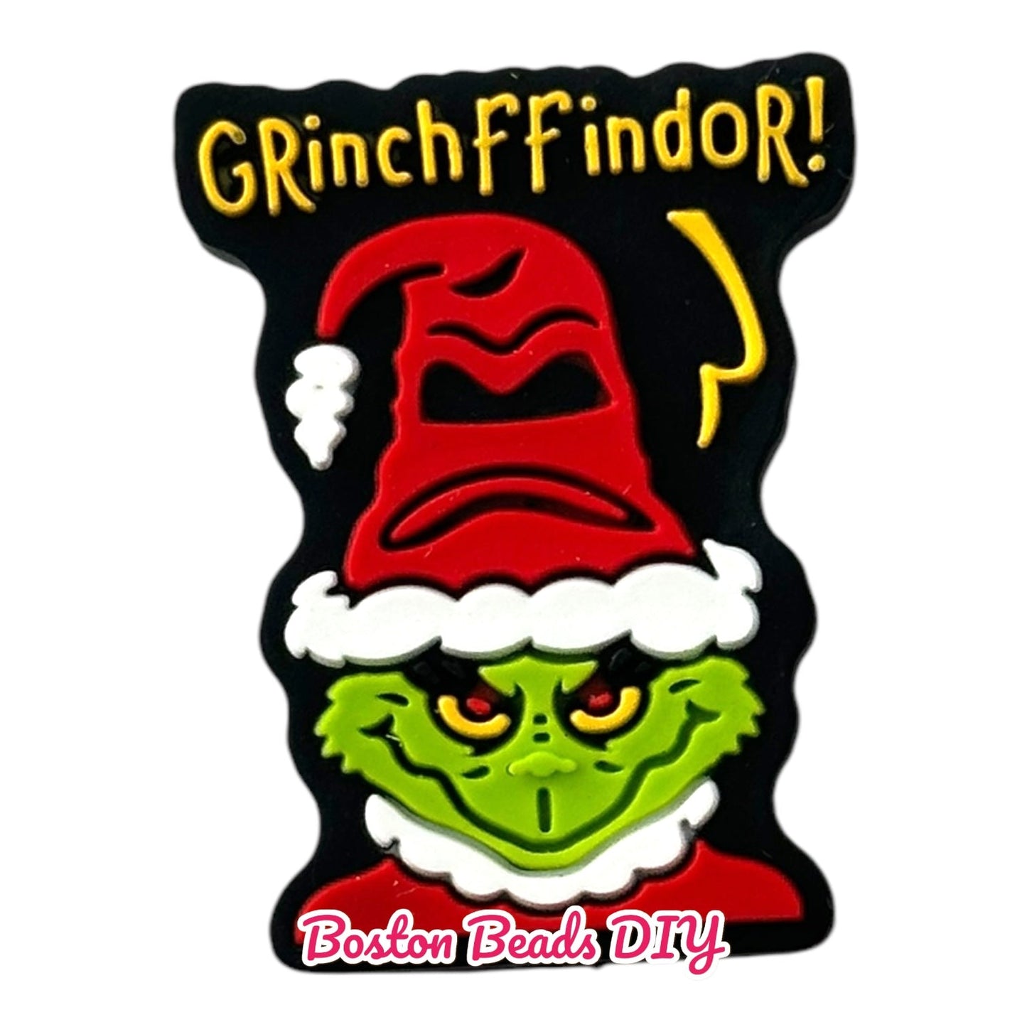 Chritsmas Grinchffindor Focal Beads (Sold per set of 5)