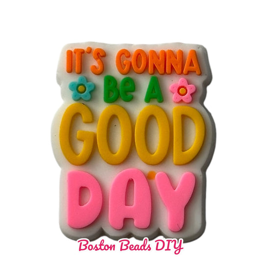 It's gonna be a good day Focal Beads (Sold per set of 5)