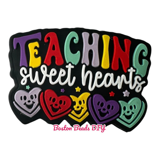 Teaching Sweet Hearts Focal Beads (Sold per set of 5)