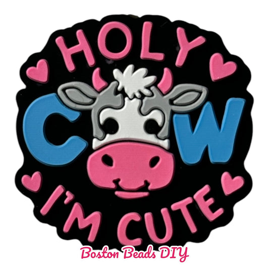 Holly Cow I'm Cute Focal Beads (Sold per set of 5)