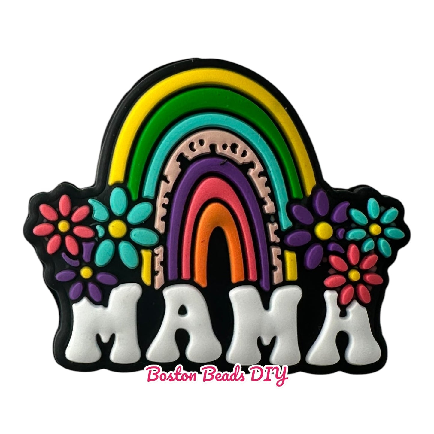 Family Mama Rainbow Focal Beads (Sold per set of 5)