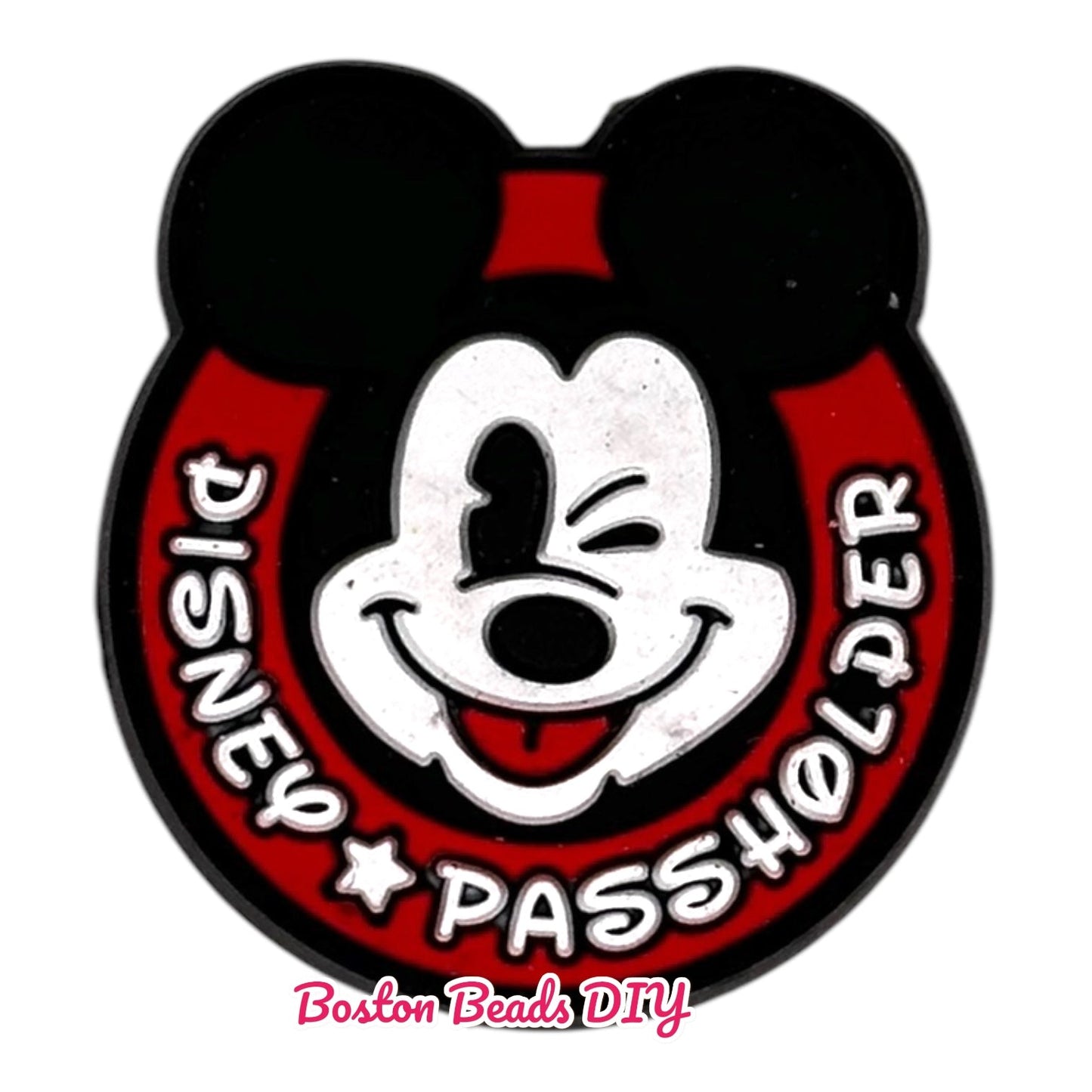 Mickey Mouse Passholder Focal Beads (Sold per set of 5)