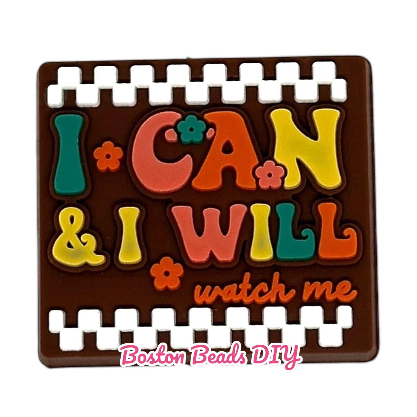 I can and I will Focal Beads (Sold per set of 5)