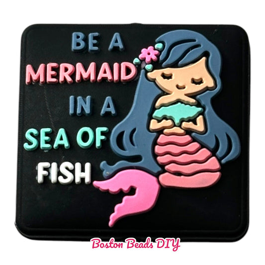 Be a mermaid in a sea of fish Focal Beads (Sold per set of 5)