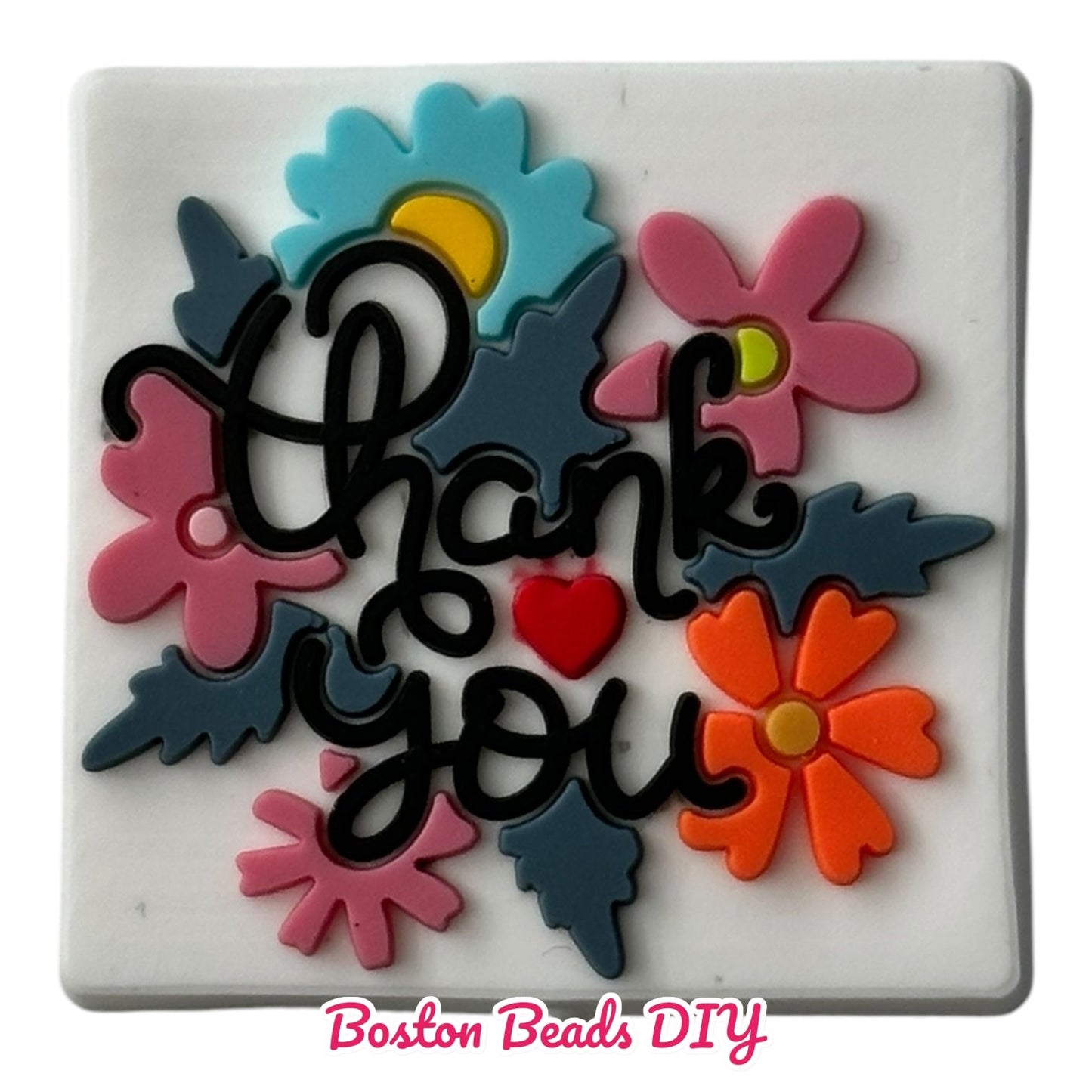 Thank you Focal Beads (Sold per set of 5)