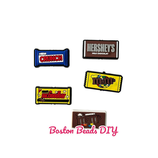 Chocolate Bar Mix Focal Beads (Sold per set of 5)