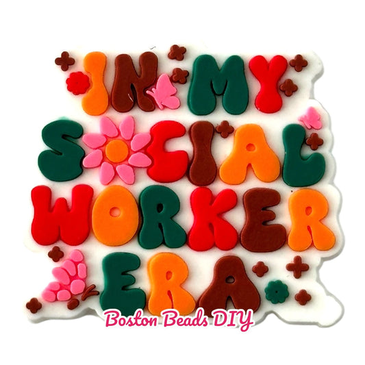 In My Social Worker Era Focal Beads (Sold per set of 5)