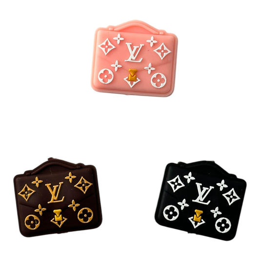 LV Purse Style a Focal Beads (Sold per set of 5)