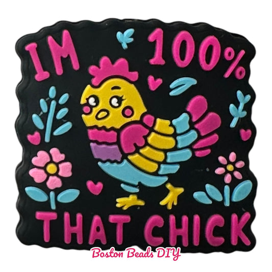 I'm 100% that chick Focal Beads (Sold per set of 5)