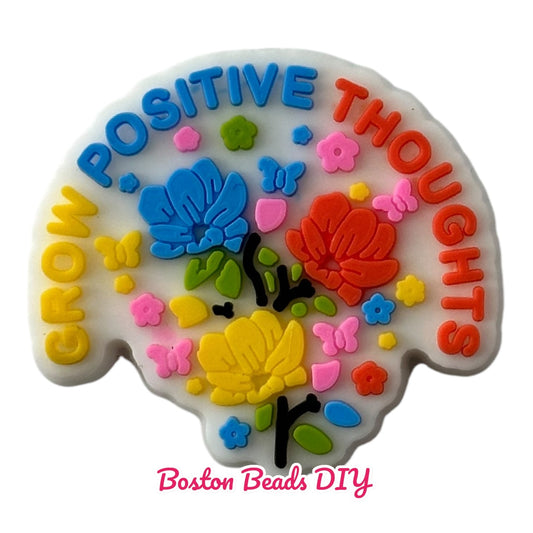 Grow positive thoughts Focal Beads (Sold per set of 5)