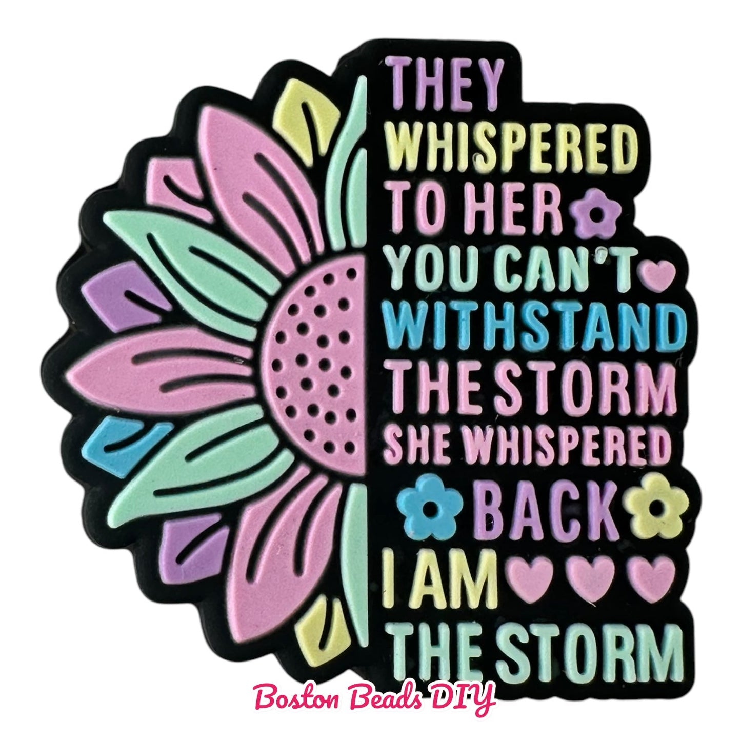 They whispered to her you can't withstand the storm Focal Beads (Sold per set of 5)