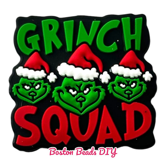 Christmas Grinch Squad Focal Beads (Sold per set of 5)