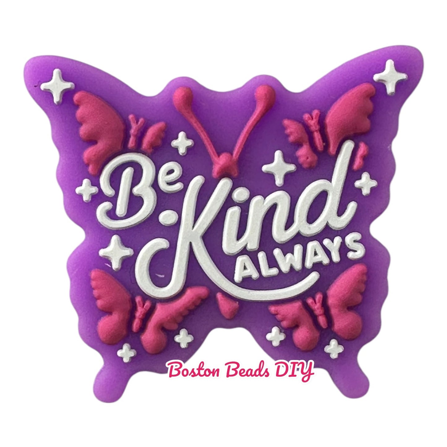 Be Kind Always Butterfly Focal Beads (Sold per set of 5)