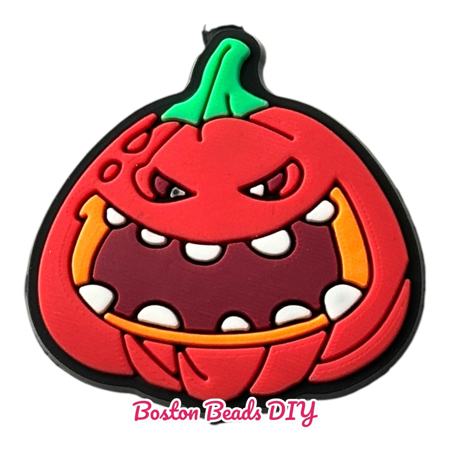 Halloween Angry Pumpkin Focal Beads (Sold per set of 5)