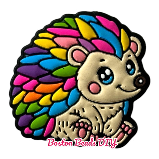 Hedgehog Multicolor Focal Beads (Sold per set of 5)