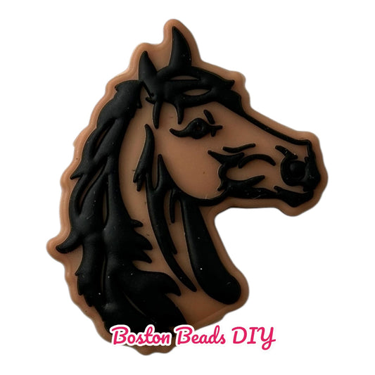 Horse Brown Focal Beads (Sold per set of 5)