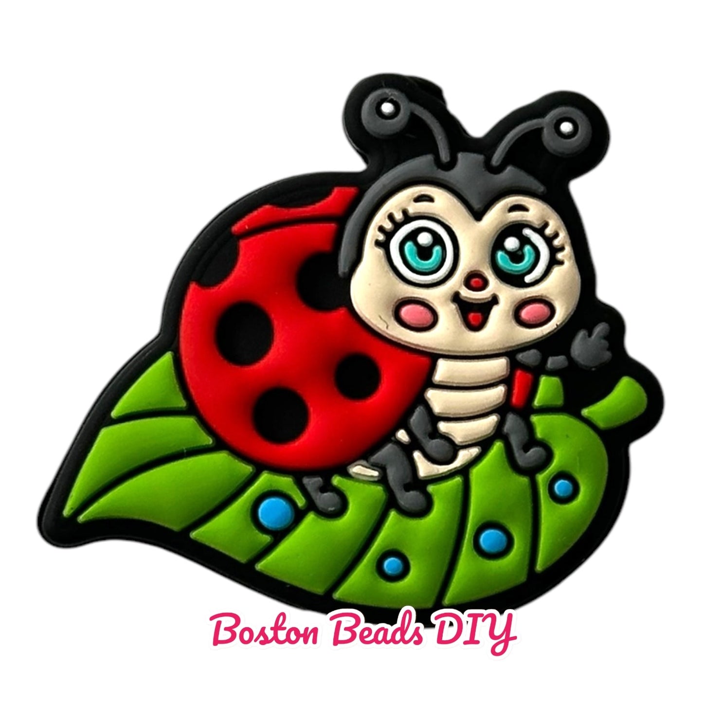 Ladybug Focal Beads (Sold per set of 5)