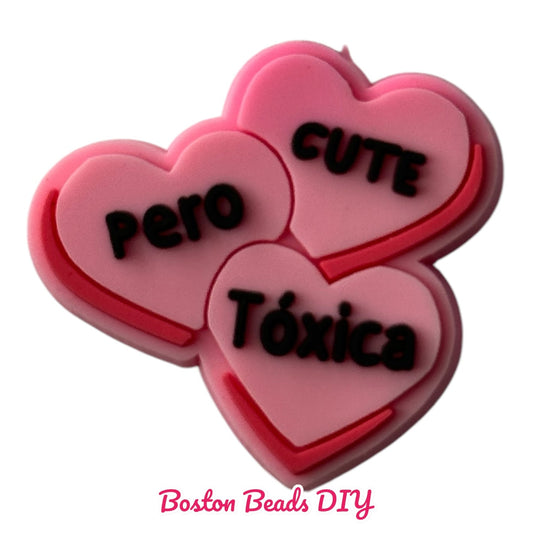 Cute pero toxica Focal Beads (Sold per set of 5)