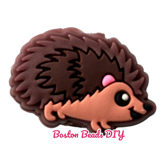 Hedgehog Brown Focal Beads (Sold per set of 5)