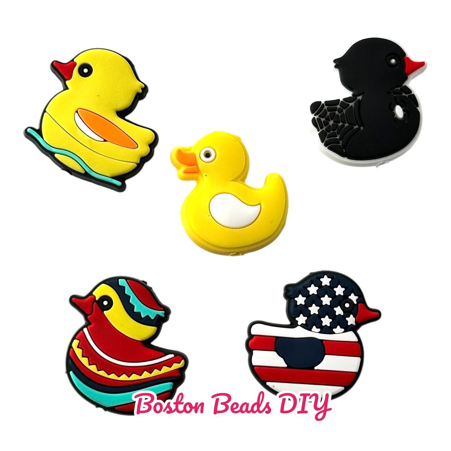 Duck Mix a Focal Beads (Sold per set of 5)