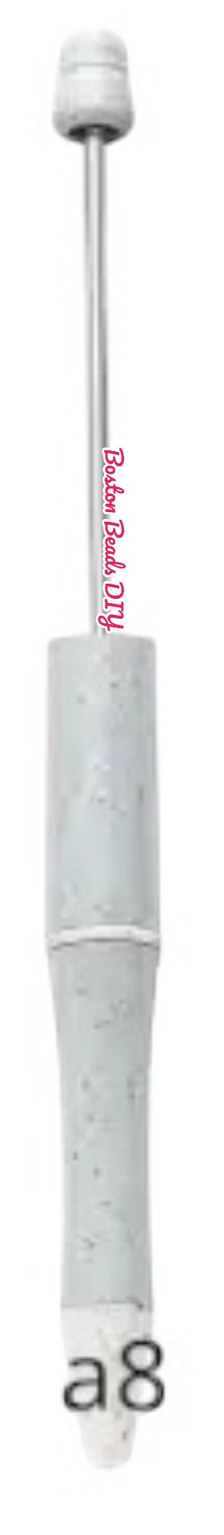 A Pack of 10 {Speckled White Tip} Beadable Pens for Writing, Crafts and Designs