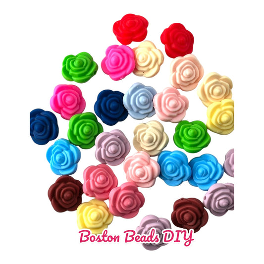 Flowers Random Mix c Focal Beads (Sold per set of 5)