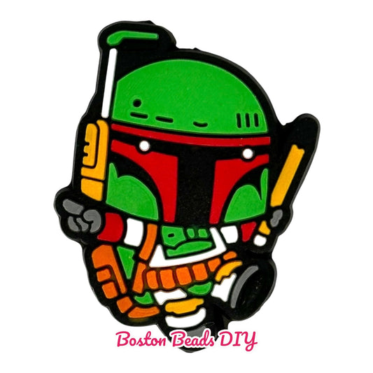 Star Wars Boba Fett Focal Beads (Sold per set of 5)