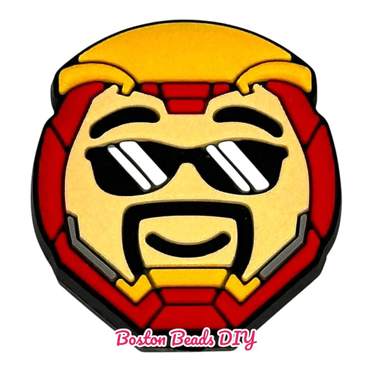 Marvel Iron Man Focal Beads (Sold per set of 5)