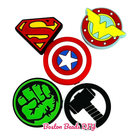 Marvel Superhero Mix Focal Beads (Sold per set of 5)